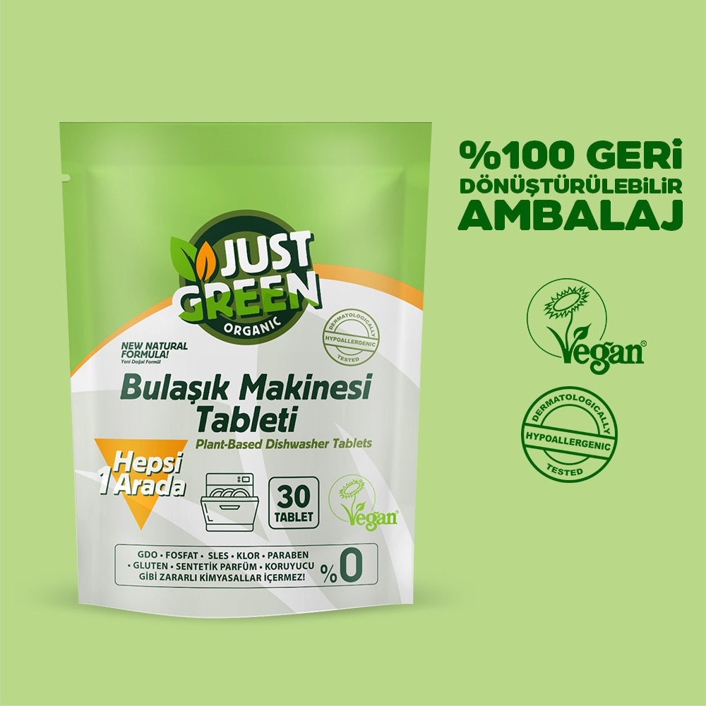 Bitkisel Bulaşık Makinesi Tableti