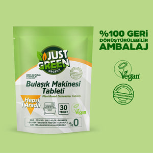 Bitkisel Bulaşık Makinesi Tableti