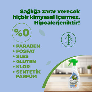 Bitkisel Cam Ve Yüzey Temizleyici