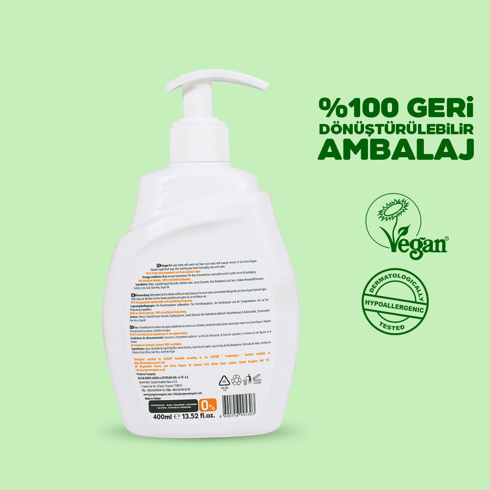 Bitkisel Sıvı El Sabunu – Aloe Vera